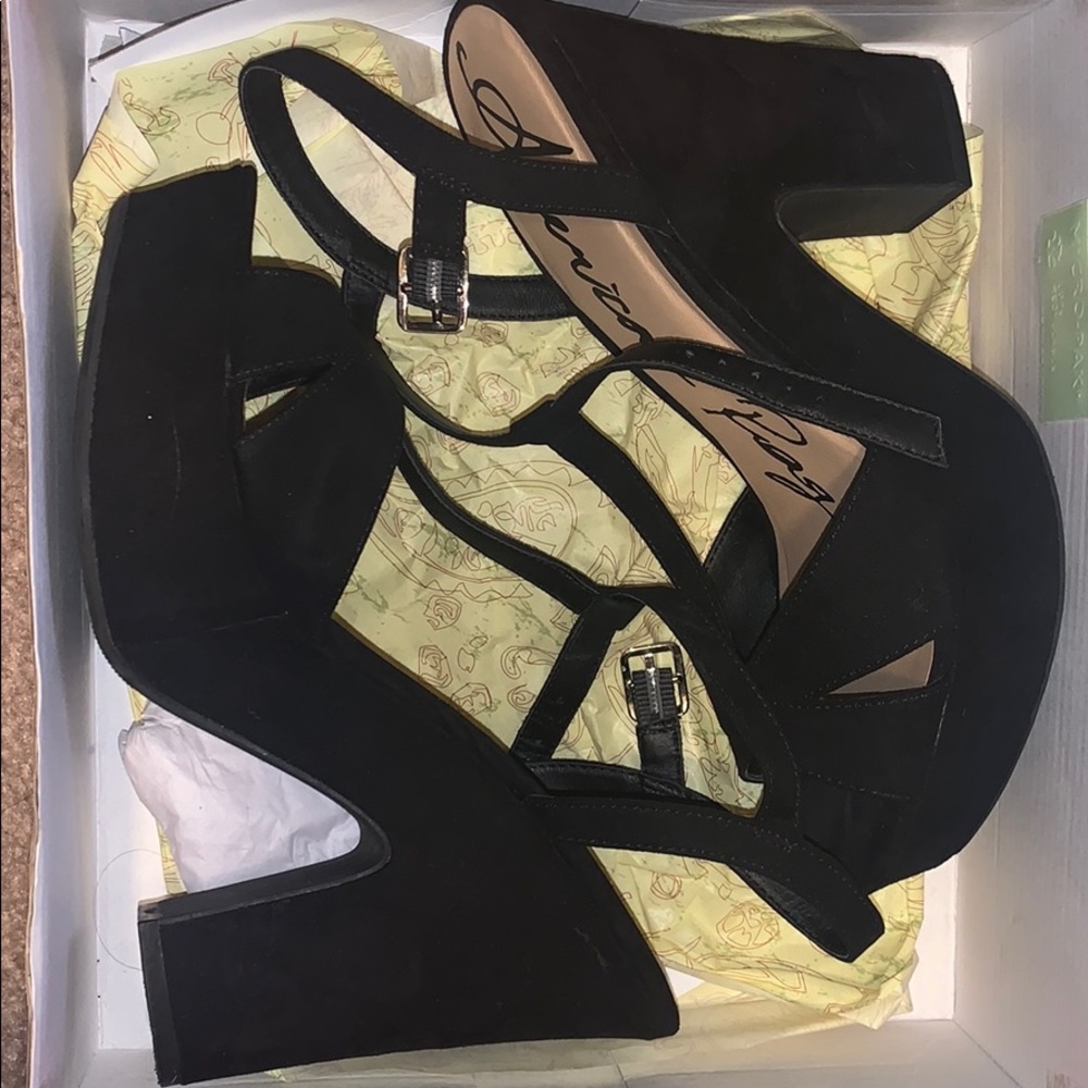 Black high heels